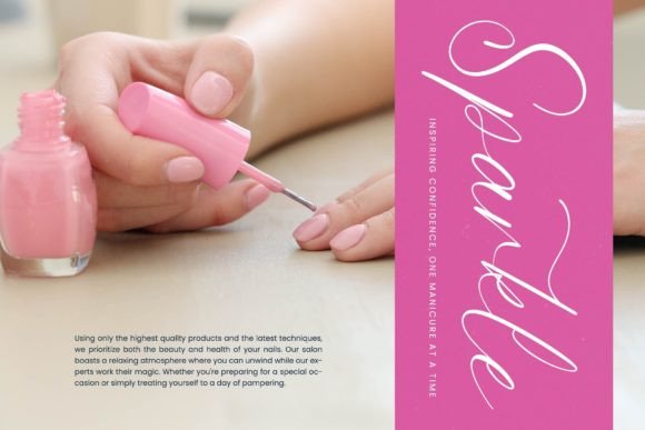 Petalip Orchid Font PNG with transparent background - Preview 2