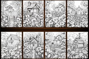 230 Beautiful Garden Coloring Pages- KDP Graphic by E A G L E ...