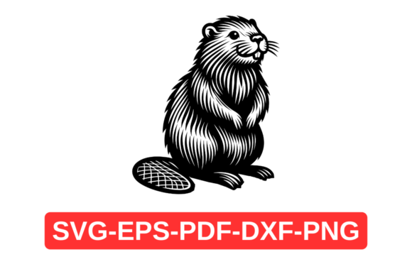 Beaver SVG Clipart, Wildlife Animal PNG Graphic by Artful Assetsy ...