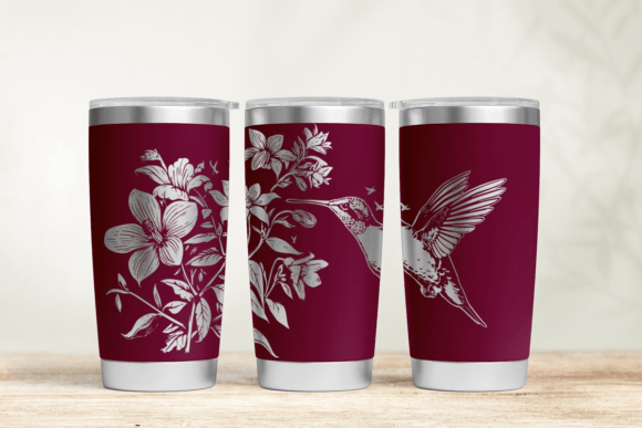 Bird 30oz 20oz Laser Tumbler Wrap SVG