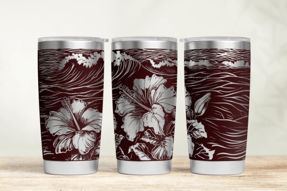 Hawaii 30oz 20oz Laser Tumbler Wrap SVG