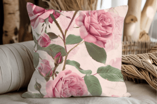 Pastel Pink Roses Digital Paper Bundle Graphic by Regulrcrative ...