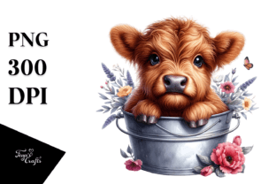 Detailed Cute Baby Cow Watercolor PNG Graphic by Anastasia Feya ...