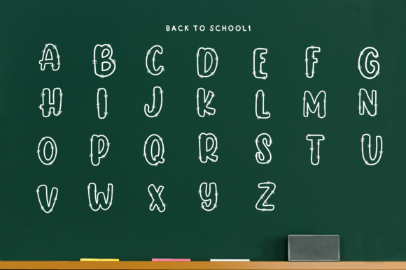 Back to School Font - Preview 1