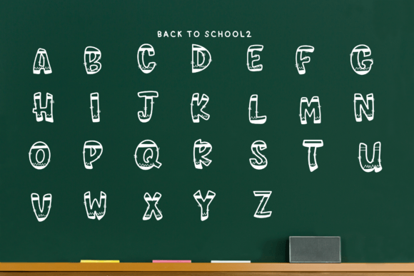 Back to School Font - Preview 3