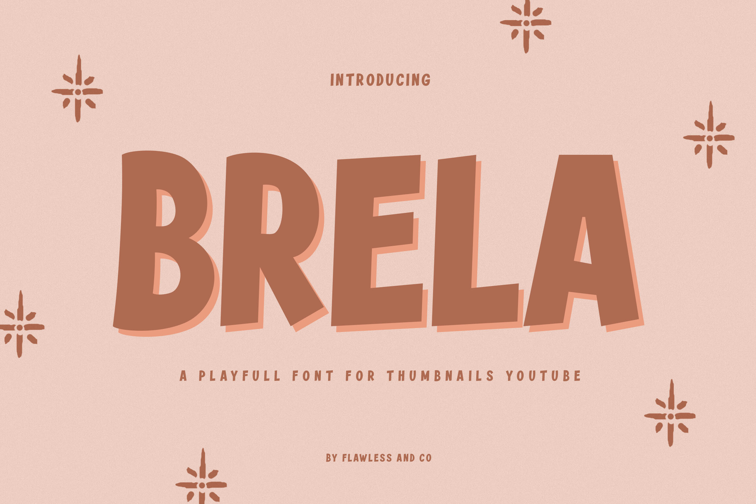 Brela Font by Flawless And Co · Creative Fabrica font preview