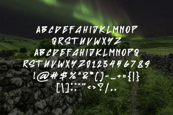 Brush Right Font - Preview 1