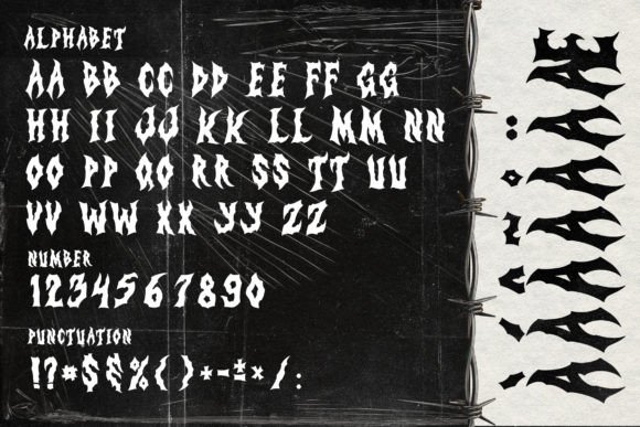 Demones Disaster Font - Preview 1
