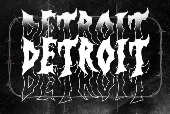 Demones Disaster Font - Preview 2