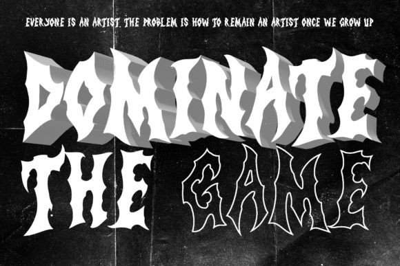 Demones Disaster Font - Preview 4