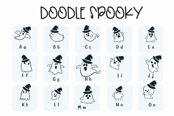 Doodle Spooky Font - Preview 1
