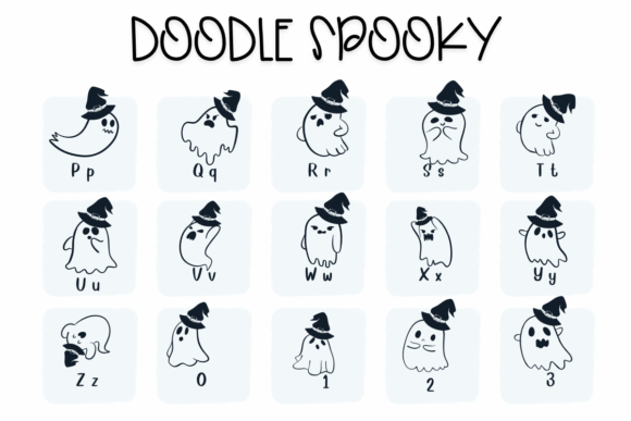 Doodle Spooky Font - Preview 2