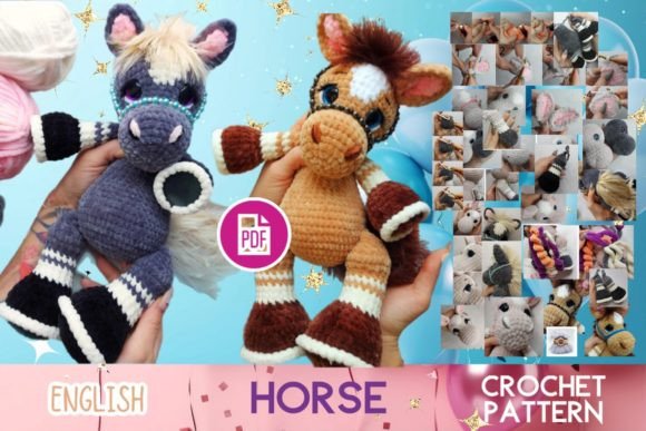 Horse Pony Amigurumi Crochet Pattern