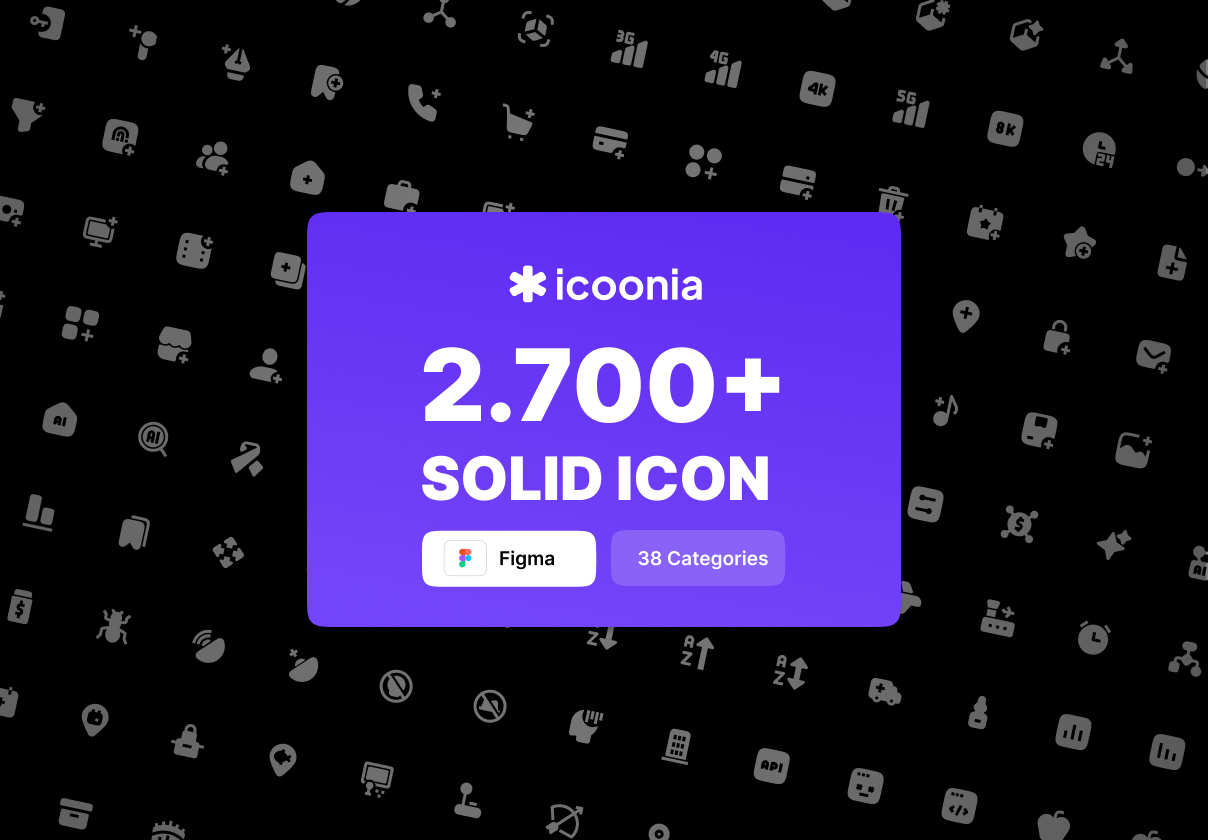 Icoonia - 2.700+ Vector Icon | Solid