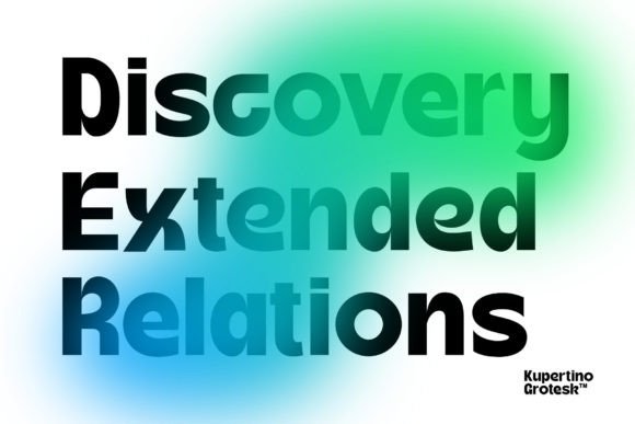 Kupertino Grotesk Font PNG with transparent background - Preview 1