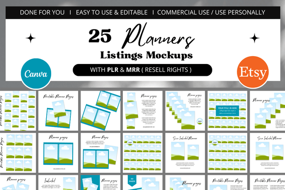 Planners Listing Mockups