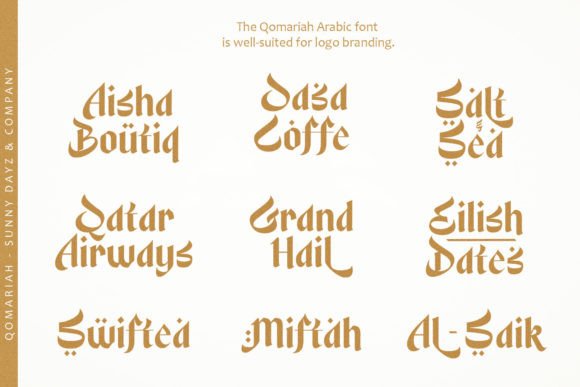 Qomariah Arabic Font PNG with transparent background - Preview 1