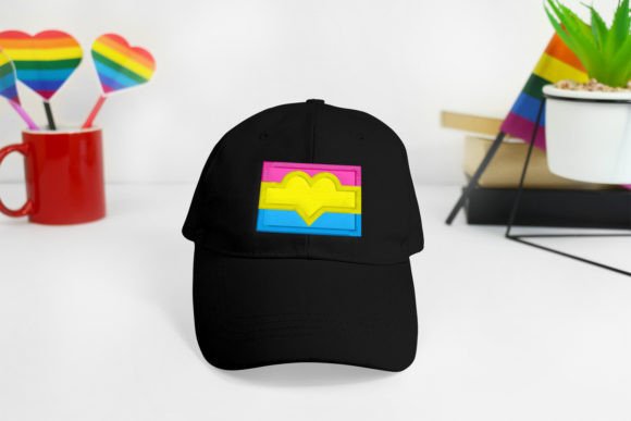 3 Color LGBT Pride Flag Love Applique