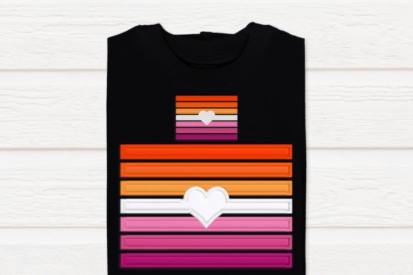 7 Color LGBT Pride Flag Love Applique