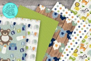 Baby Boy Digital Paper Graphic by apearlofagirldesigns · Creative Fabrica