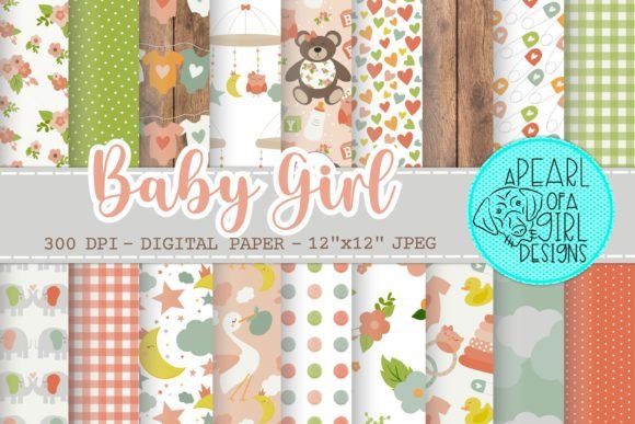 Baby Girl Digital Paper