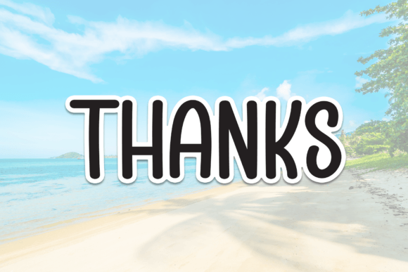 Beach Scene Font - Preview 6