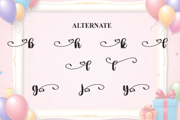 Birthday Font - Preview 6