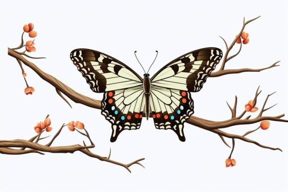Butterfly Print Silhouette Butterfly Graphic Crafts By Ranya Art Studio