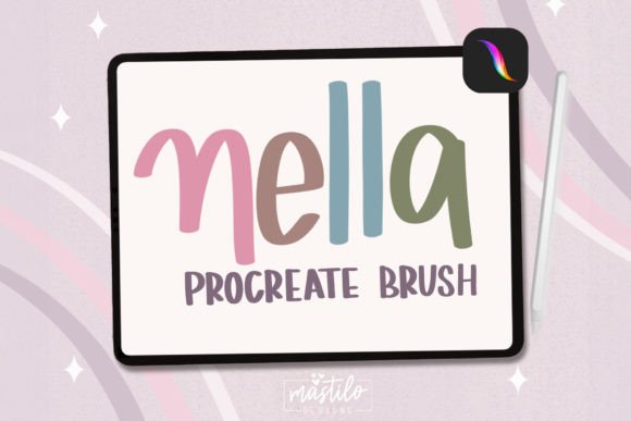 Chunky Lettering Procreate Brush
