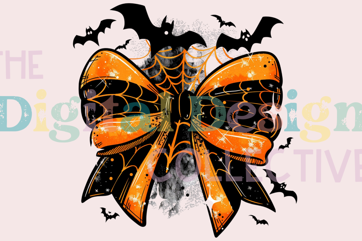 Coquette Halloween Bow PNG Spooky Cute Graphic by lizballew · Creative ...