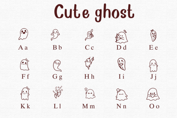 Cute Ghost Font Font - Preview 1