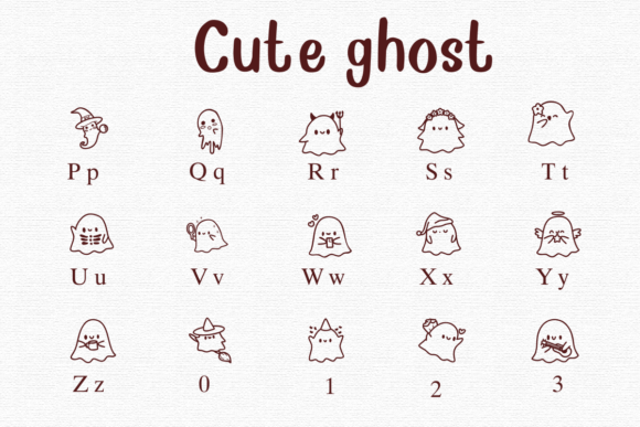 Cute Ghost Font Font - Preview 2