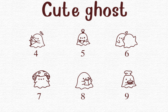 Cute Ghost Font Font - Preview 3