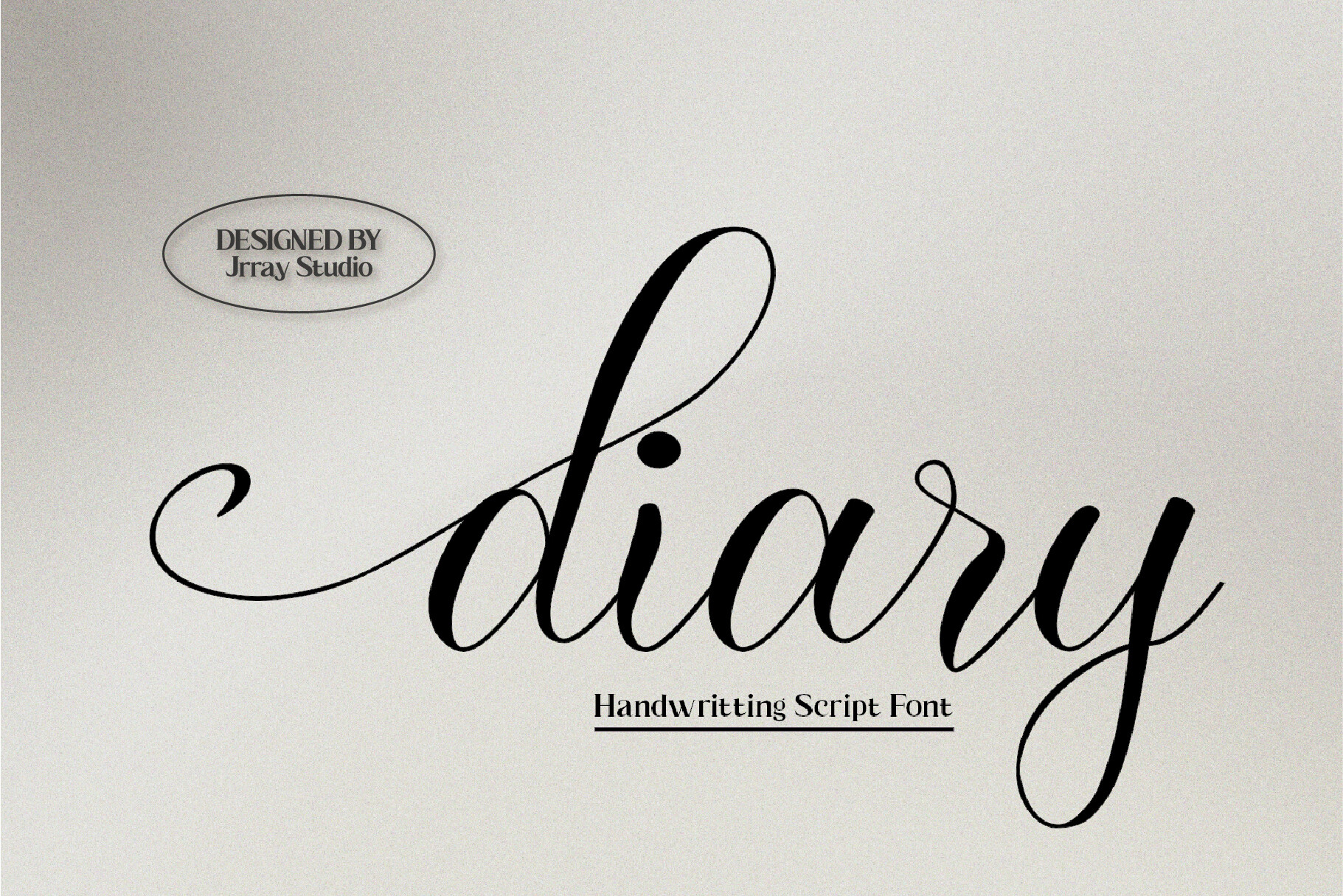 Diary preview, journal style handwriting font for gift tags