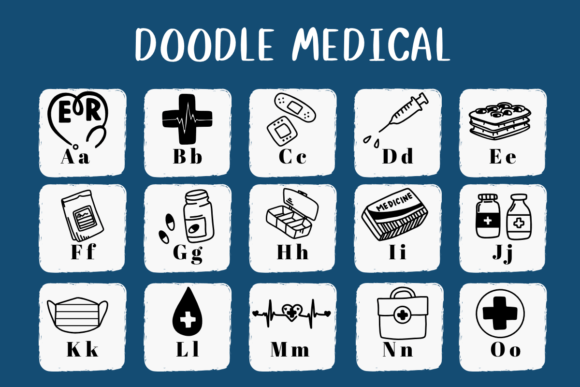 Doodle Medical Font - Preview 1