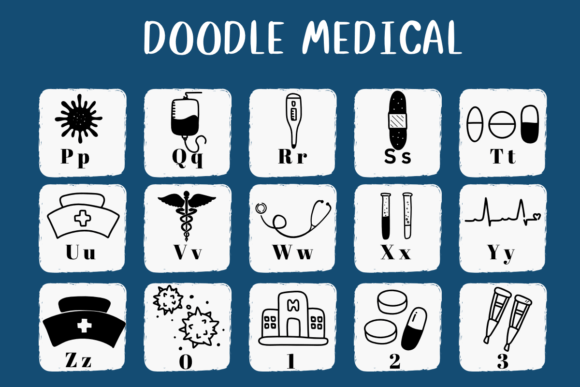 Doodle Medical Font - Preview 2