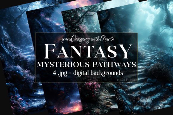 Fantasy Mysterious Pathway Backgrounds 2 Graphic by Designing with ...