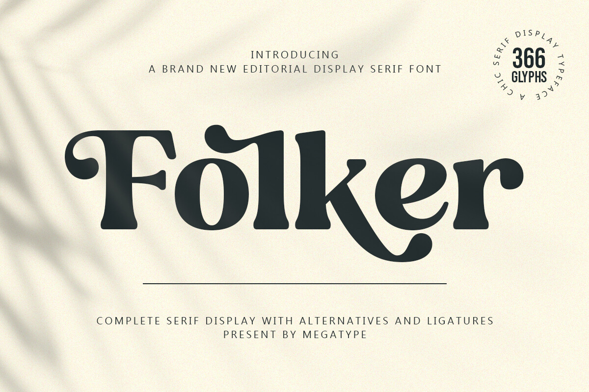 Folker preview: serif for print projects and long copy