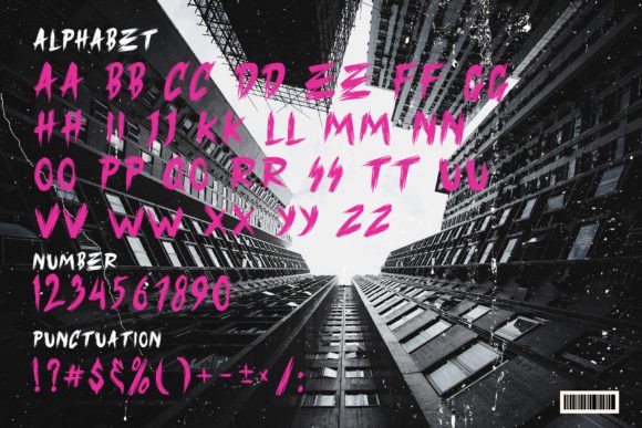 Frank Freak Font PNG with transparent background - Preview 2