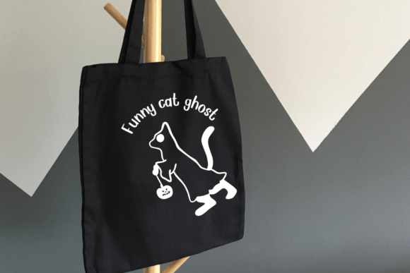 Funny Cat Ghost Font PNG with transparent background - Preview 4