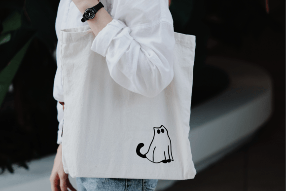 Funny Cat Ghost Font PNG with transparent background - Preview 5