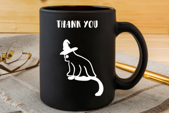 Funny Cat Ghost Font PNG with transparent background - Preview 6