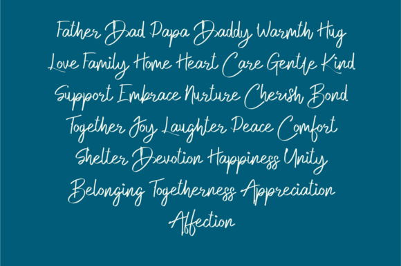 Gentle Dad Font PNG with transparent background - Preview 6