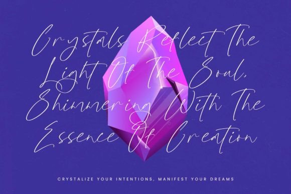 Glistening Silent Font PNG with transparent background - Preview 2