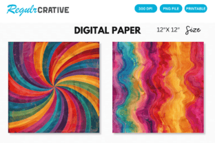 Groovy Flower Seamless Digital Paper Graphic by Regulrcrative ...