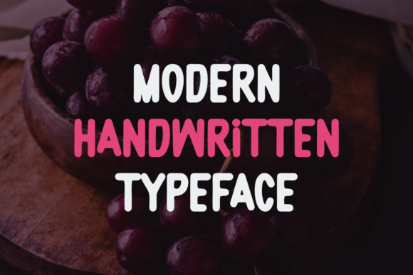 Hello Grape Font PNG with transparent background - Preview 1