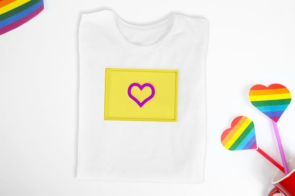 LGBT Pride Flag Love Applique