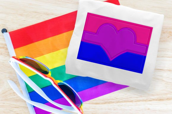 LGBT Pride Flag Love Applique