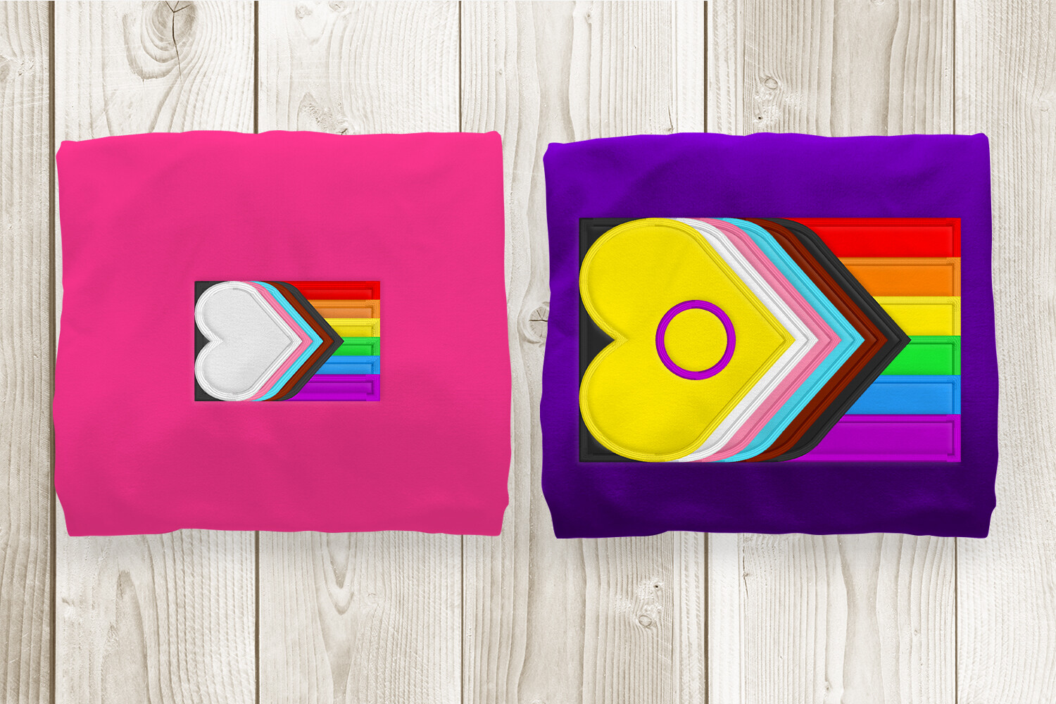 LGBT Progress Pride Flag Love Applique