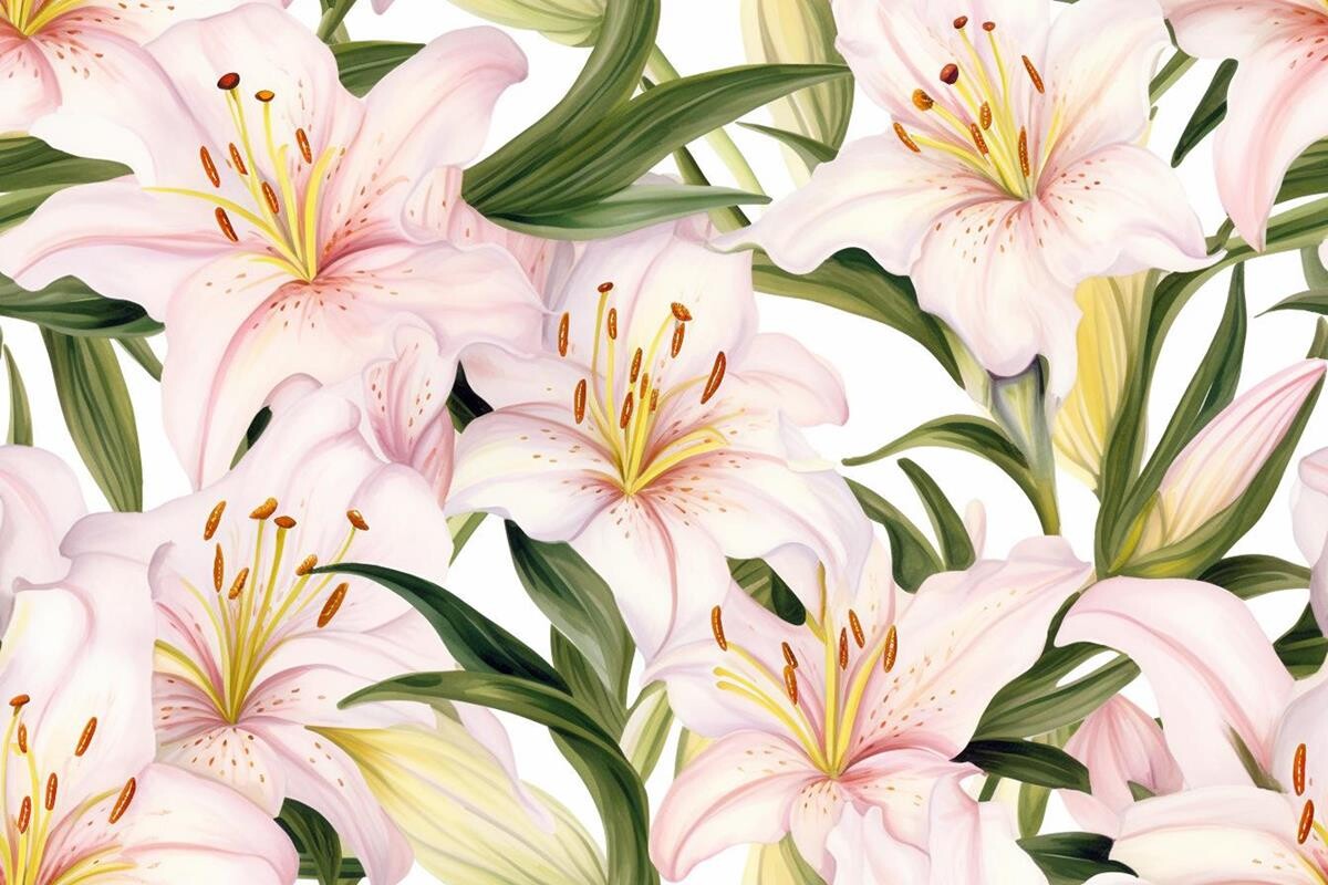 Lily Patterns Tile Packaging Design Graphic by Ranya Art Studio ...
